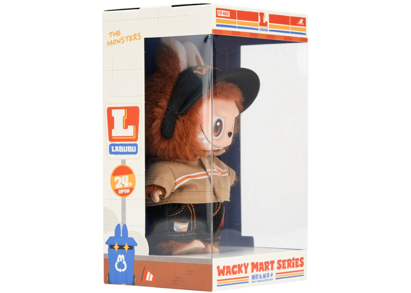 Pop Mart Labubu Die Monster Wacky Mart Serie Vinyl Plüschtier Hängekarte