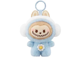 Pop Mart POP BEAN Fluffy & Cozy Series LABUBU Toasty Snow Baby Plush Pendant