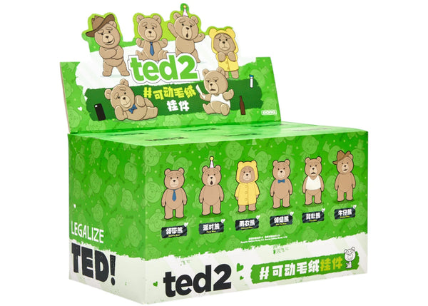 Pop Mart Pop Mart Ted2 Teddy Bear Action Plush Pendant Series Sealed Case (6 Blind Box)