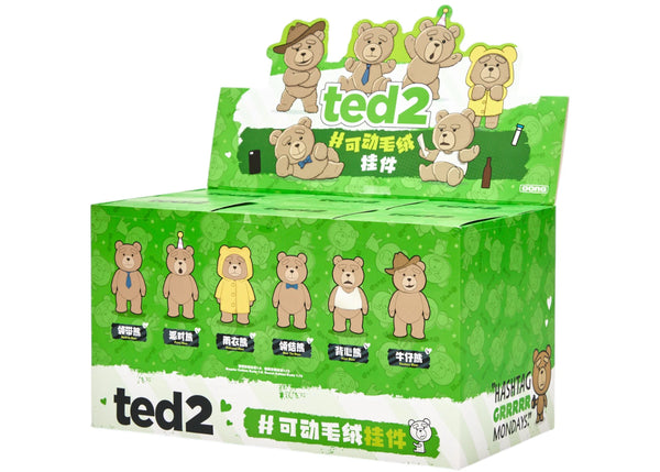 Pop Mart Pop Mart Ted2 Teddy Bear Action Plush Pendant Series Sealed Case (6 Blind Box)