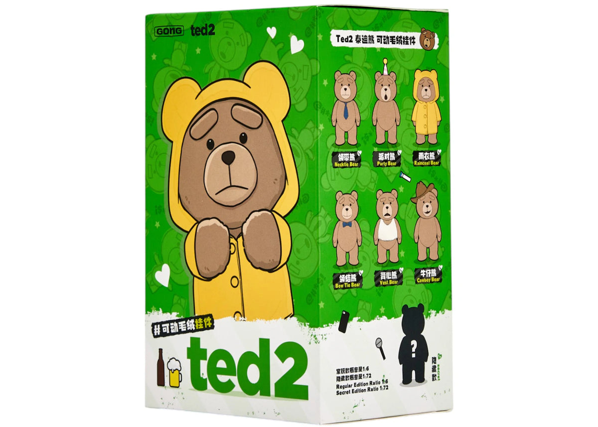 Pop Mart Pop Mart Ted2 Teddy Bear Action Plush Pendant Series Single Blind Box - vue secondaire B