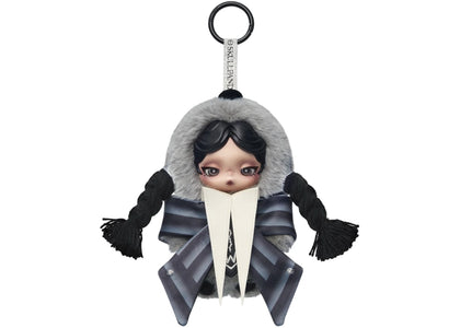 Pop Mart SKULLPANDA x Wednesday (Nevermore Academy Uniform Version) Plush sneakers - authentic Pop Mart shoes
