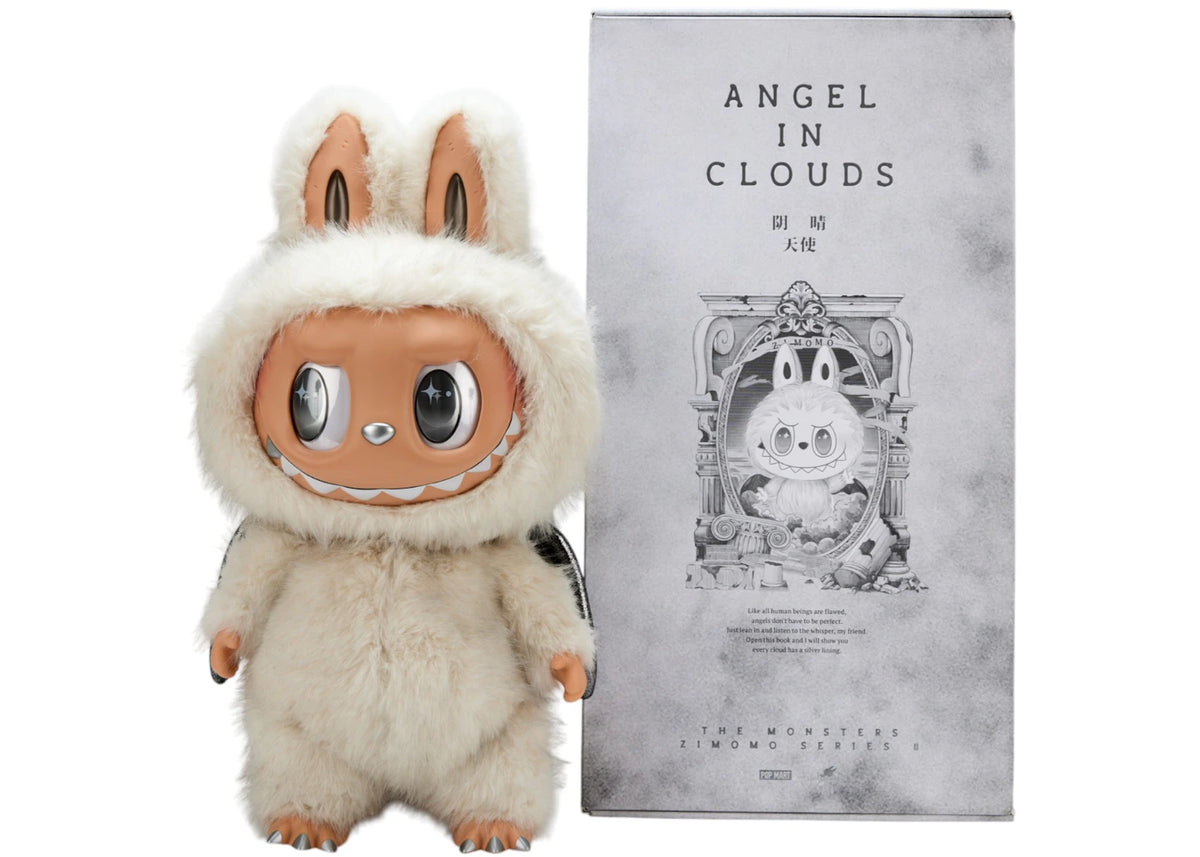 Pop Mart The Monsters Labubu Zimomo Angel in Clouds Figure (No Tote) - vue secondaire B