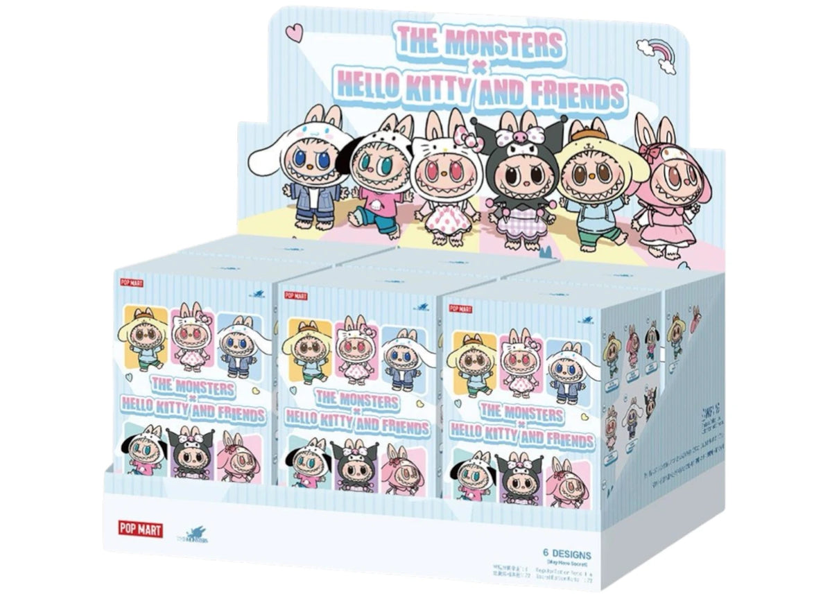 Pop Mart The Monsters Labubu x Hello Kitty and Friends/Sanrio Characters Series Unsealed Case (6 Blind Box) - vue secondaire A