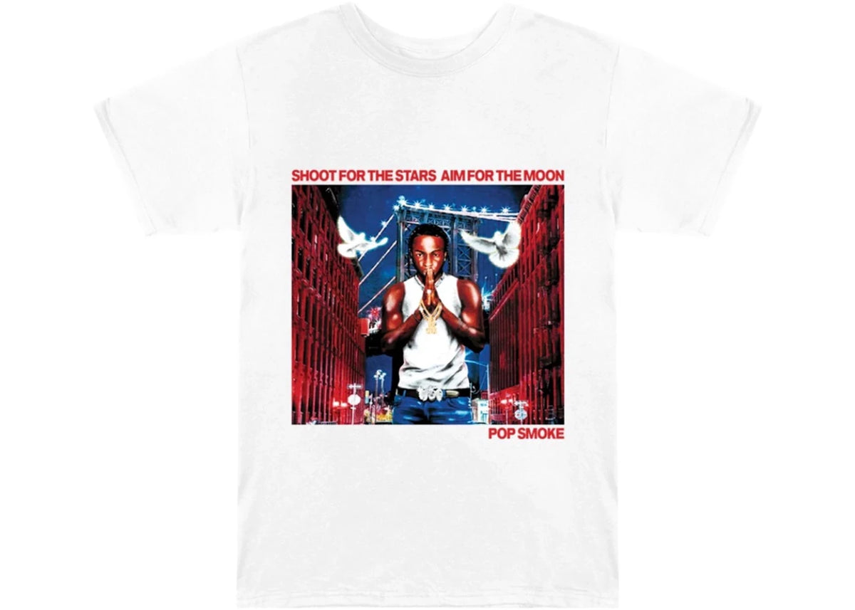 Pop Smoke x Vlone City Tee White - vue secondaire B