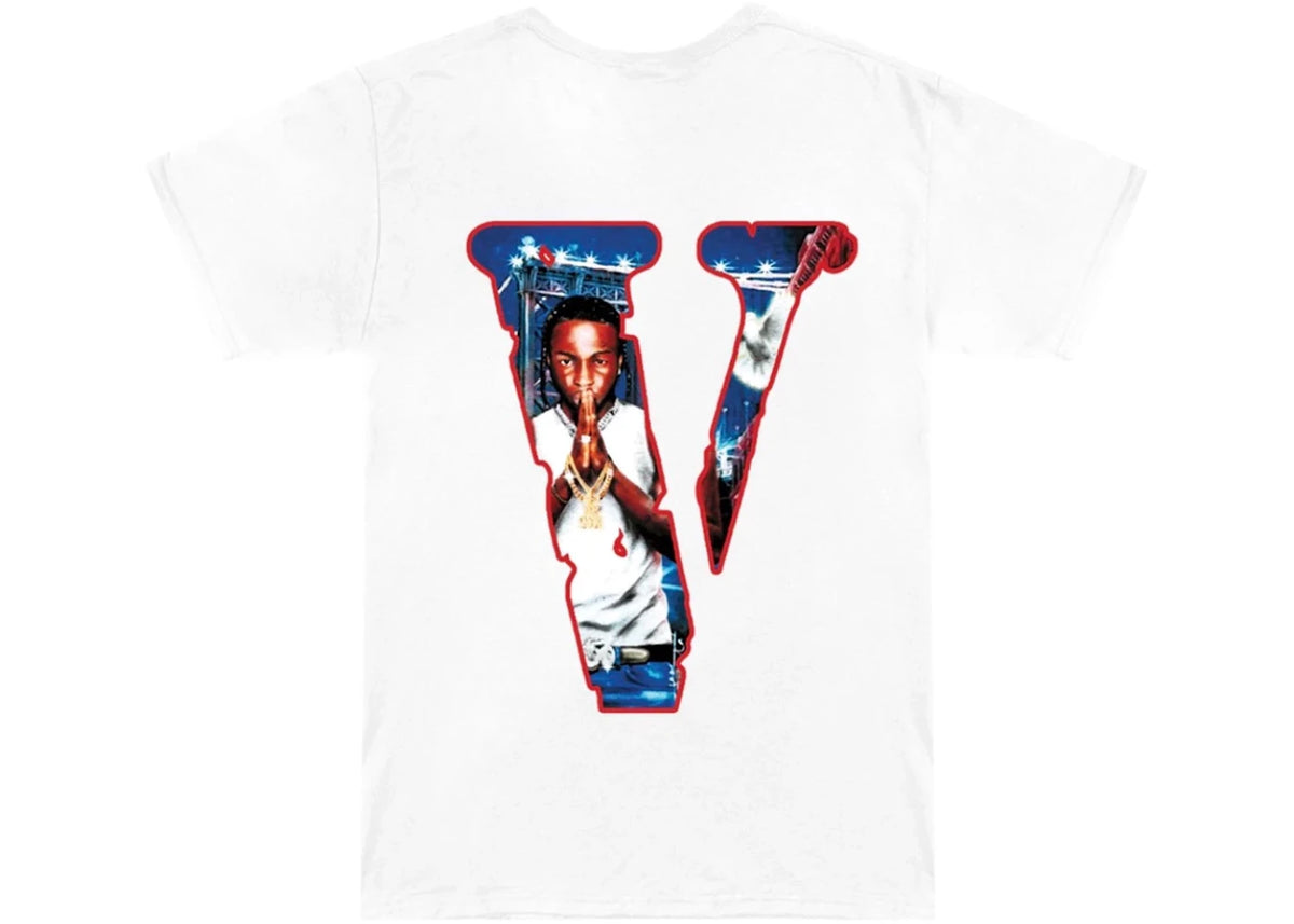 Pop Smoke x Vlone City Tee White - vue secondaire A