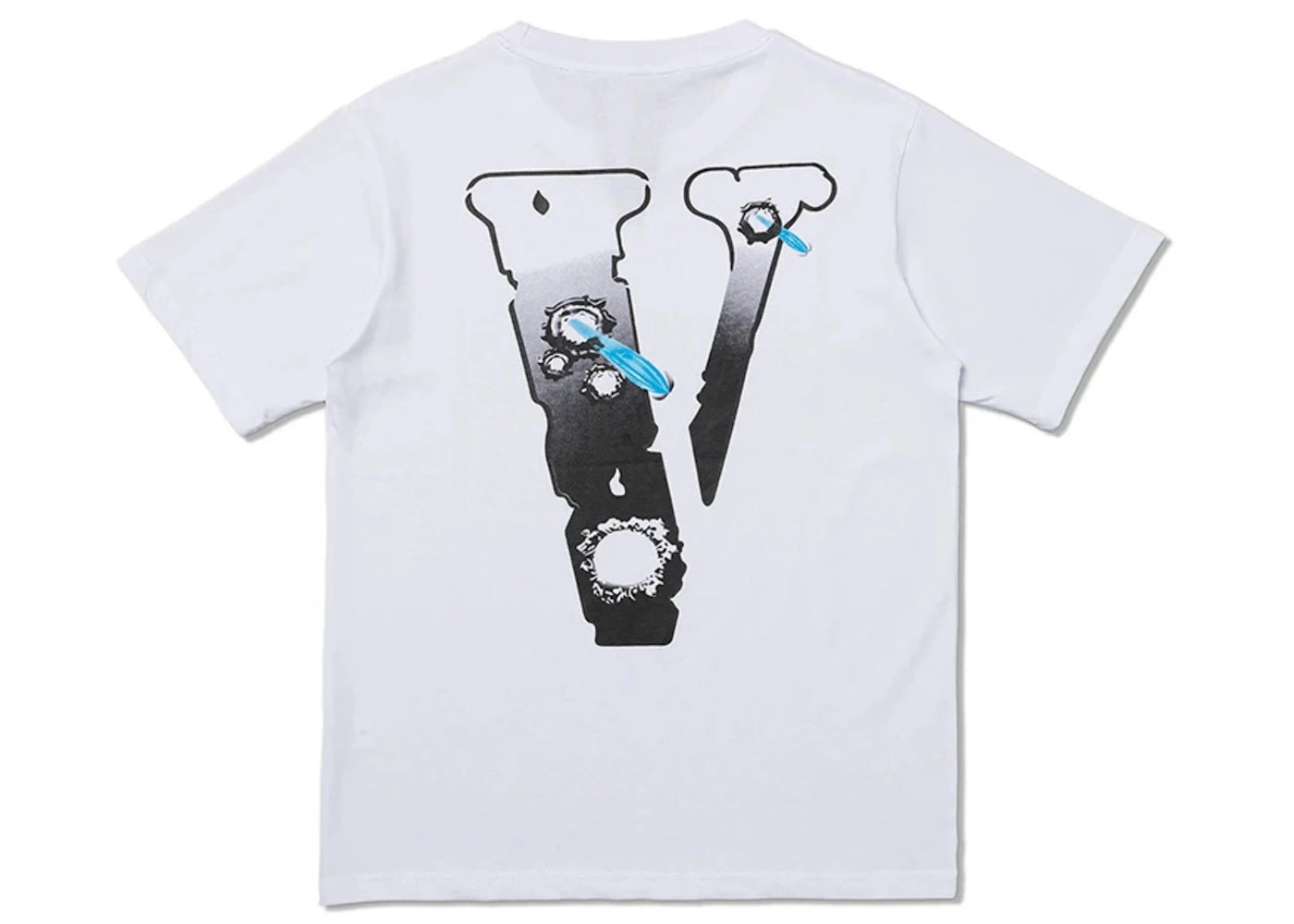 Pop Smoke x Vlone Hawk Em' T-Shirt White - vue secondaire A