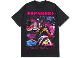 Pop Smoke x Vlone King Of NY T-shirt Black