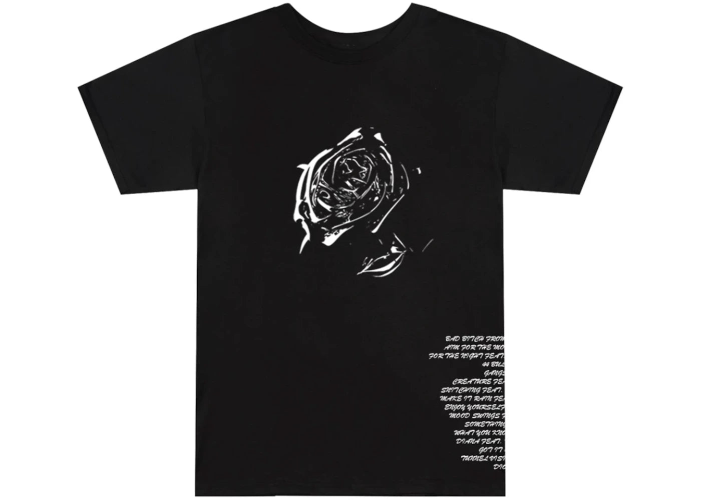 Pop Smoke x Vlone Tracklist Tee Black - vue secondaire B