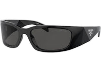 Prada A14S 1AB5S0 Plastic Butterfly Grey Lens Sunglasses Black
