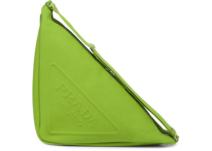 Prada Canvas Triangle Bag Fern Green - authentic Prada product