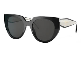 Prada Cat-Eye Sunglasses Black/Talc (PR_14WS_09Q5S0_52mm) - vue 360