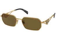 Prada Geometric Sunglasses Gold/Brown (SPRA51)
