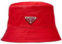Prada Nylon Bucket Hat Red