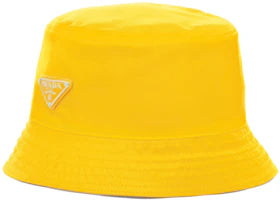 Prada Nylon Bucket Hat Yellow - vue 360