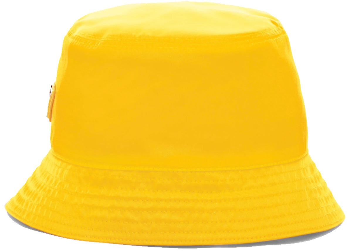 Prada Nylon Bucket Hat Yellow - vue secondaire B