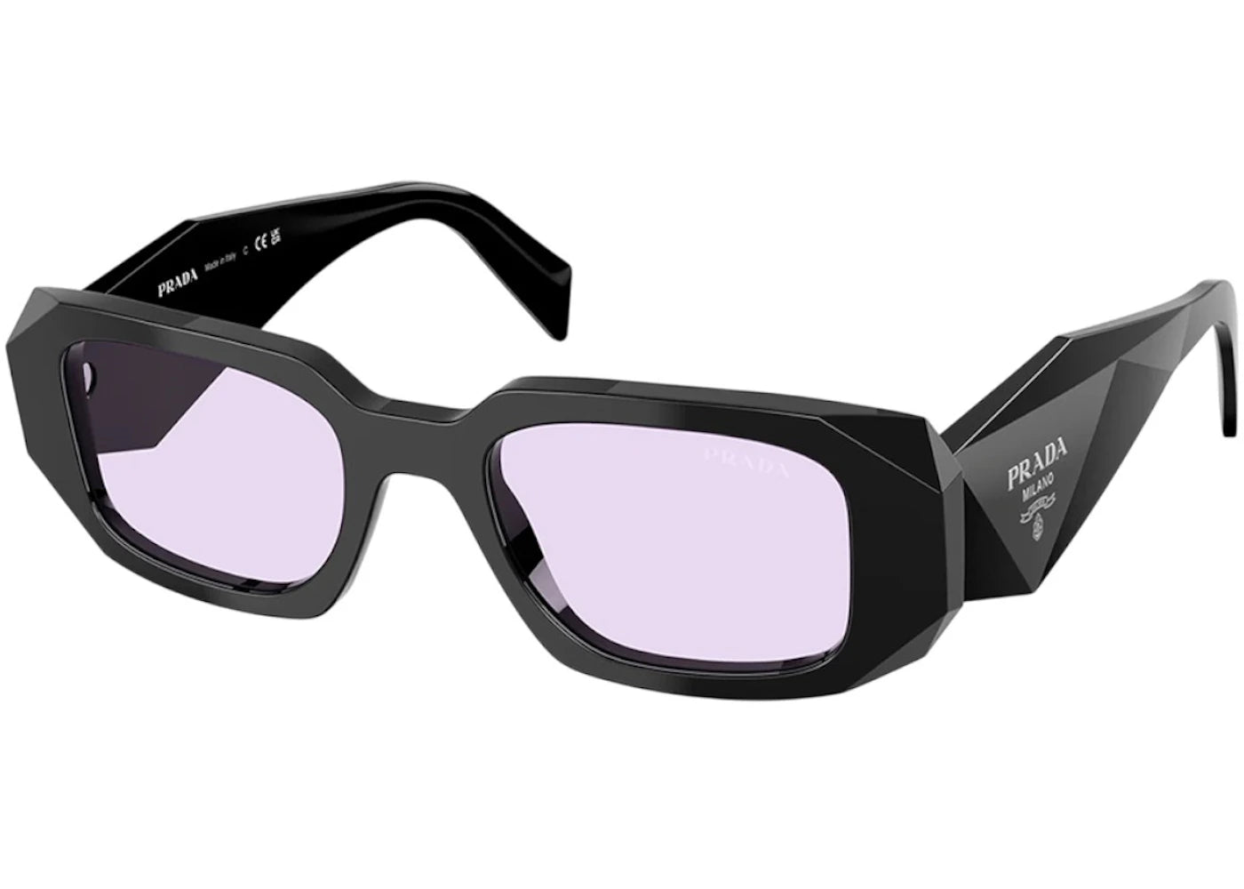 Prada Rectangle Sunglasses Black (PR_17WS_16K40J_49mm) - vue 360