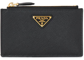 Prada Saffiano Card Holder Black - vue 360
