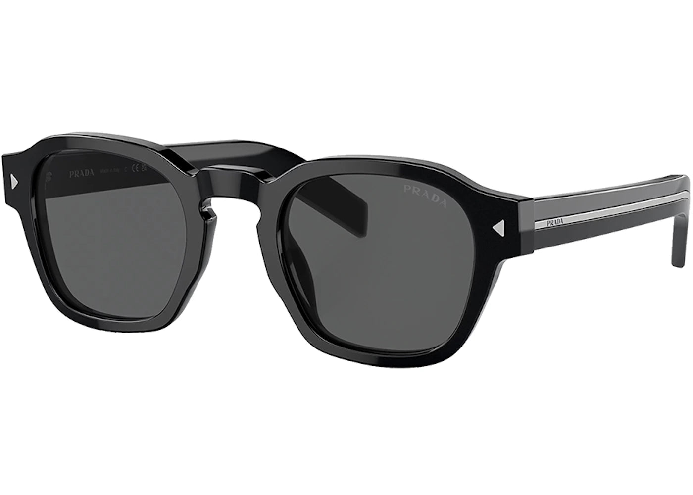 Prada Square Sunglasses Black (PR_A16S_16K731_49mm) - vue 360
