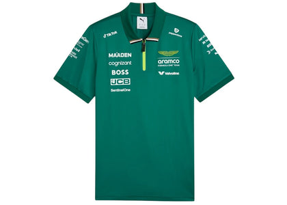 Puma Aston Martin Aramco Formula 1 Team Classic Polo Green Lux - product view 2