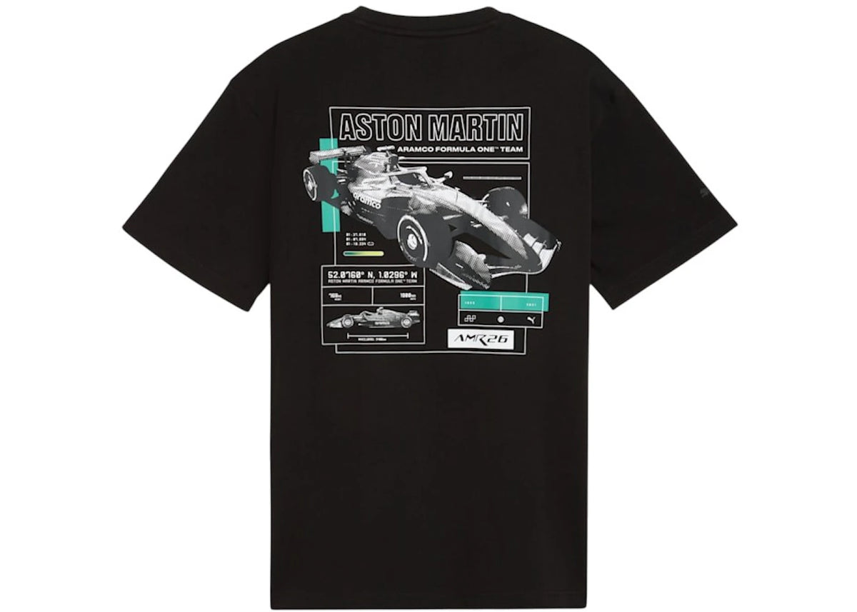 Puma Aston Martin Aramco Formula 1 Team Graphic Tee Puma Black - vue secondaire B