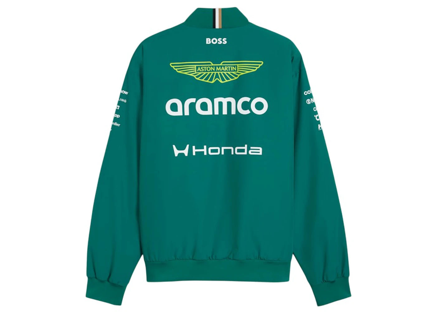 Puma Aston Martin Aramco Formula 1 Team Replica Bomber Jacket Green Lux - vue secondaire B
