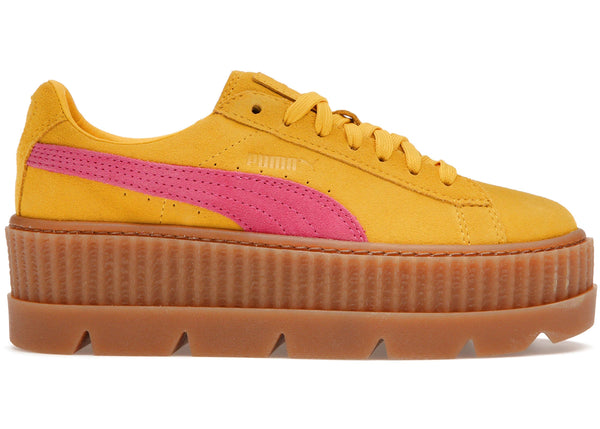 Puma Cleated Creeper Rihanna Fenty Suede Lemon (Women's) sneakers - authentic Puma shoes