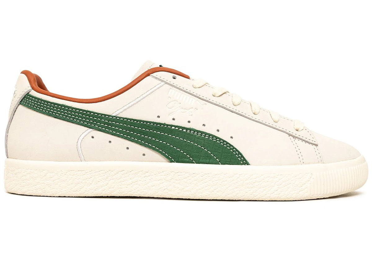Puma Clyde FG Pristine White Vine Green - vue 360