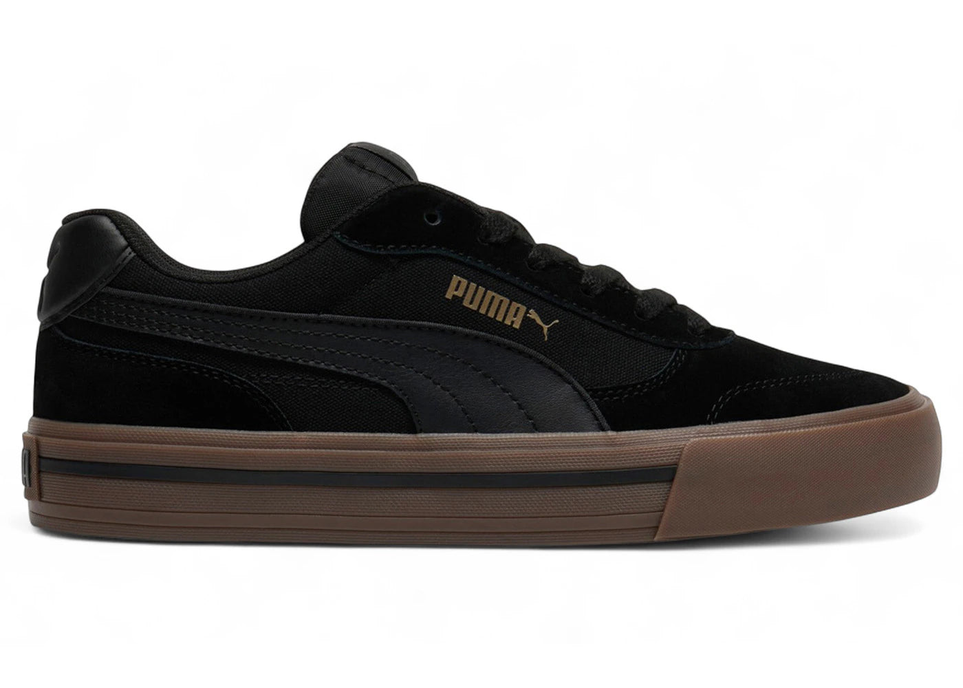 Puma Court Classic Vulcanized CV Black Gold Brown - vue secondaire A