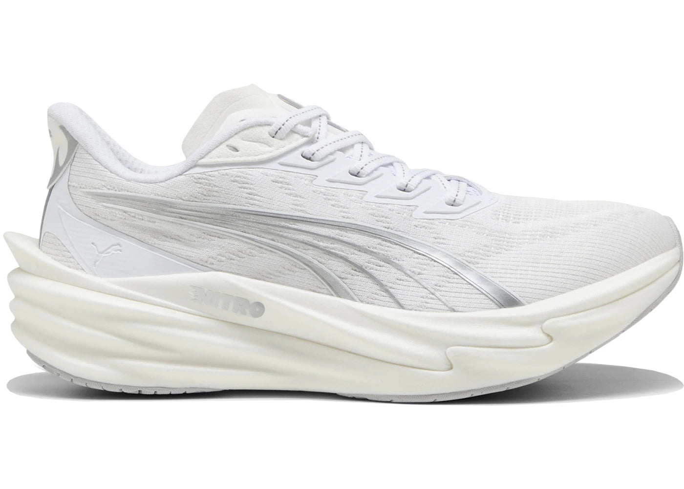 Puma Deviate Nitro 4 White Feather Gray (Women's) - vue 360
