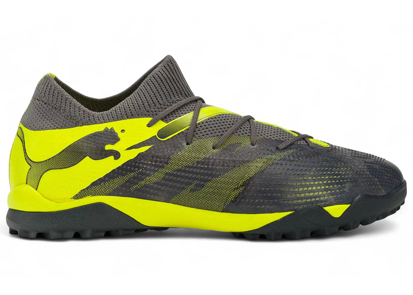 Puma Future 7 Match Rush TT Strong Gray Cool Dark Gray Electric Lime - vue secondaire A