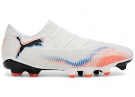 Puma Future 8 Match Low FG/AG White Black Glowing Red - vue 360
