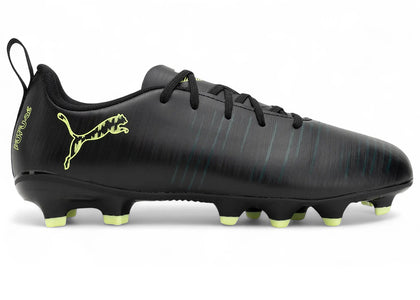 Puma Future 8 Play FG/AG Jr Black Fizzy Light Green Terrain (GS) - authentic Puma sneakers