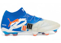 Puma Future 8 Ultimate Forever FG White Ultra Blue Feather Gray Black Glowing Red