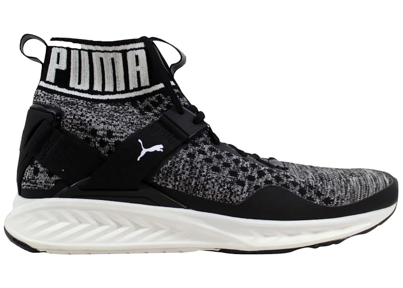 Puma Ignite EvoKnit Black/Quiet Shade-White - vue 360