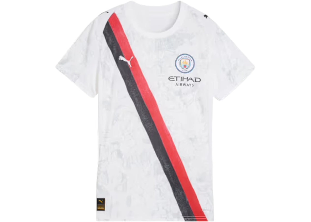 Puma KidSuper Women's Manchester City Replica Jersey White/Black - vue secondaire A
