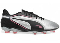 Puma King Match FG/AG Silver Black Sun Struck White