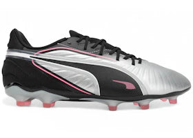Puma King Match FG/AG Silver Black Sun Struck White - authentic Puma sneakers