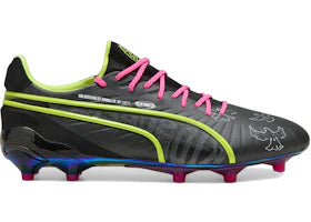 Puma King Ultimate FG/AG KidSuper Black Electric Lime - vue 360