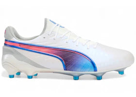 Puma King Ultimate FG/AG White Bluemazing Flat Light Grey Sunset Glow