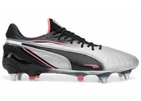 Puma King Ultimate MxSG Silver Black Sun Struck White
