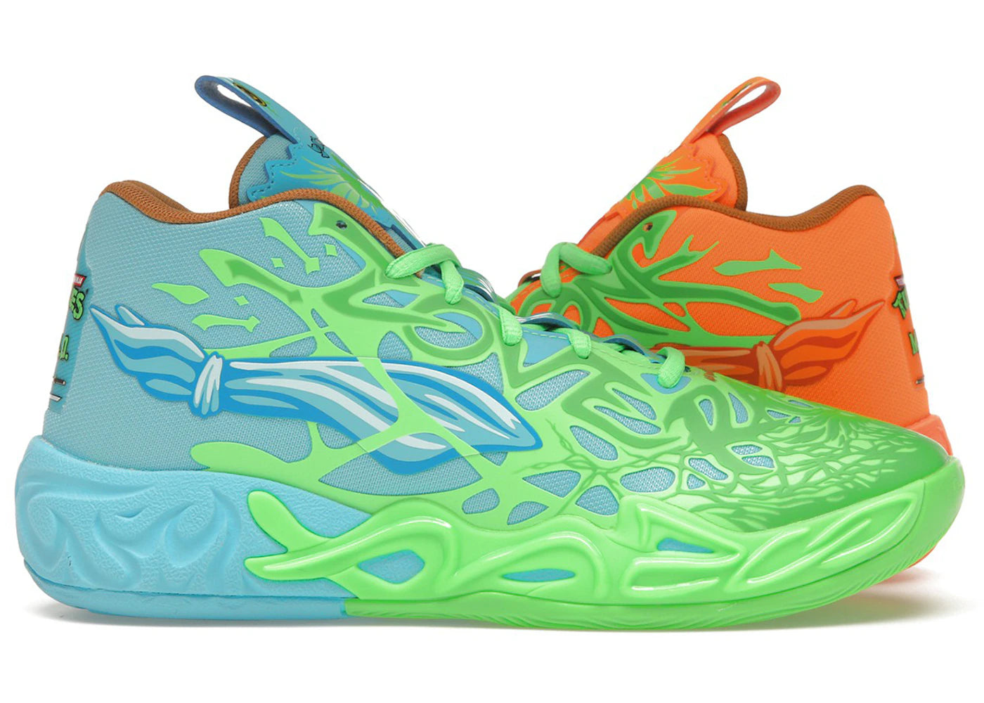 Puma LaMelo Ball MB.04 Teenage Mutant Ninja Turtles Leonardo & Michelangelo (GS)