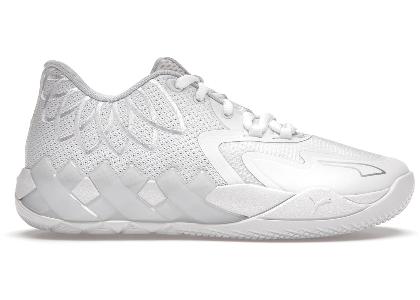 Puma LaMelo Ball MB.01 White Silver (GS)