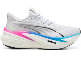 Puma MagMax Nitro 2 White Ultra Blue Poison Pink (Women's) - authentic Puma sneakers