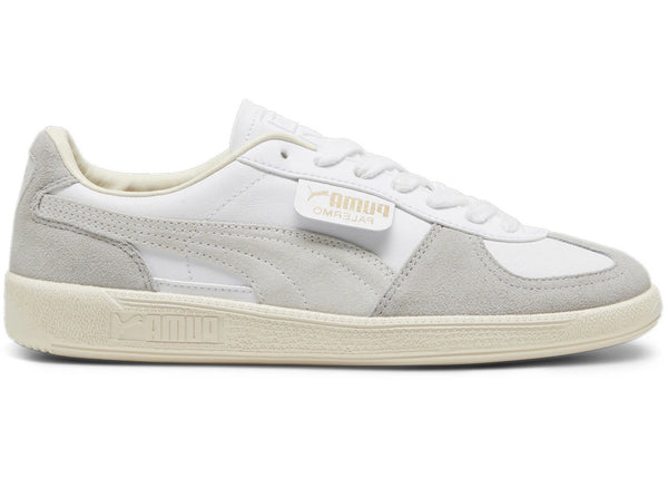Puma Palermo Leather Puma White Cool Light Gray Sugared Almond sneakers - authentic Puma shoes