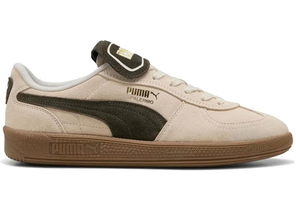 Puma Palermo Premium Suede Light Brown Dark Olive - authentic Puma sneakers