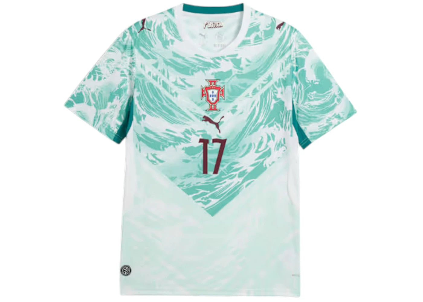 Puma Portugal Away Player Jersey PUMA White/Green Lagoon - vue secondaire A