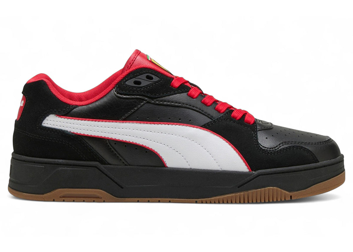 Puma Rebound Break Low Scuderia Ferrari Black White Red - vue secondaire A