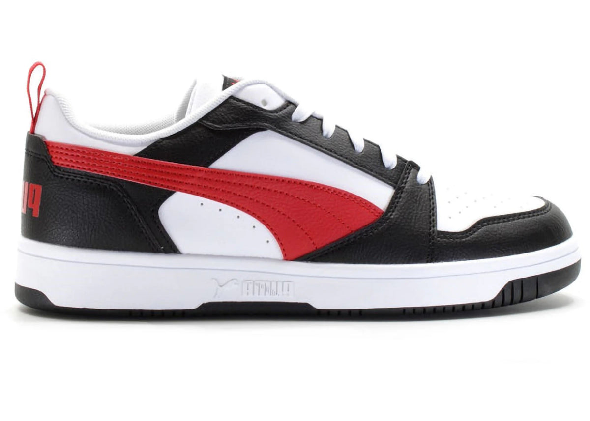 Puma Rebound V6 Low White For All Time Red Black - vue secondaire A