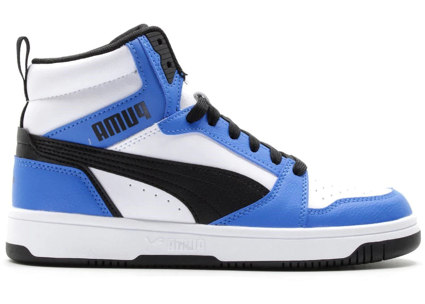 Puma Rebound V6 Mid Royal Black White (GS) - vue secondaire A